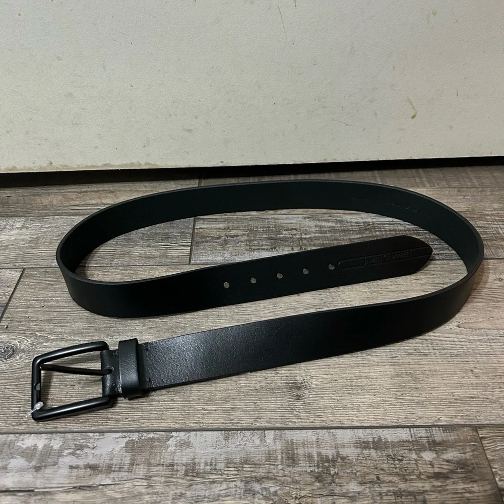 James Campbell Black with Black Hardware Genuine Leather Belt size 42